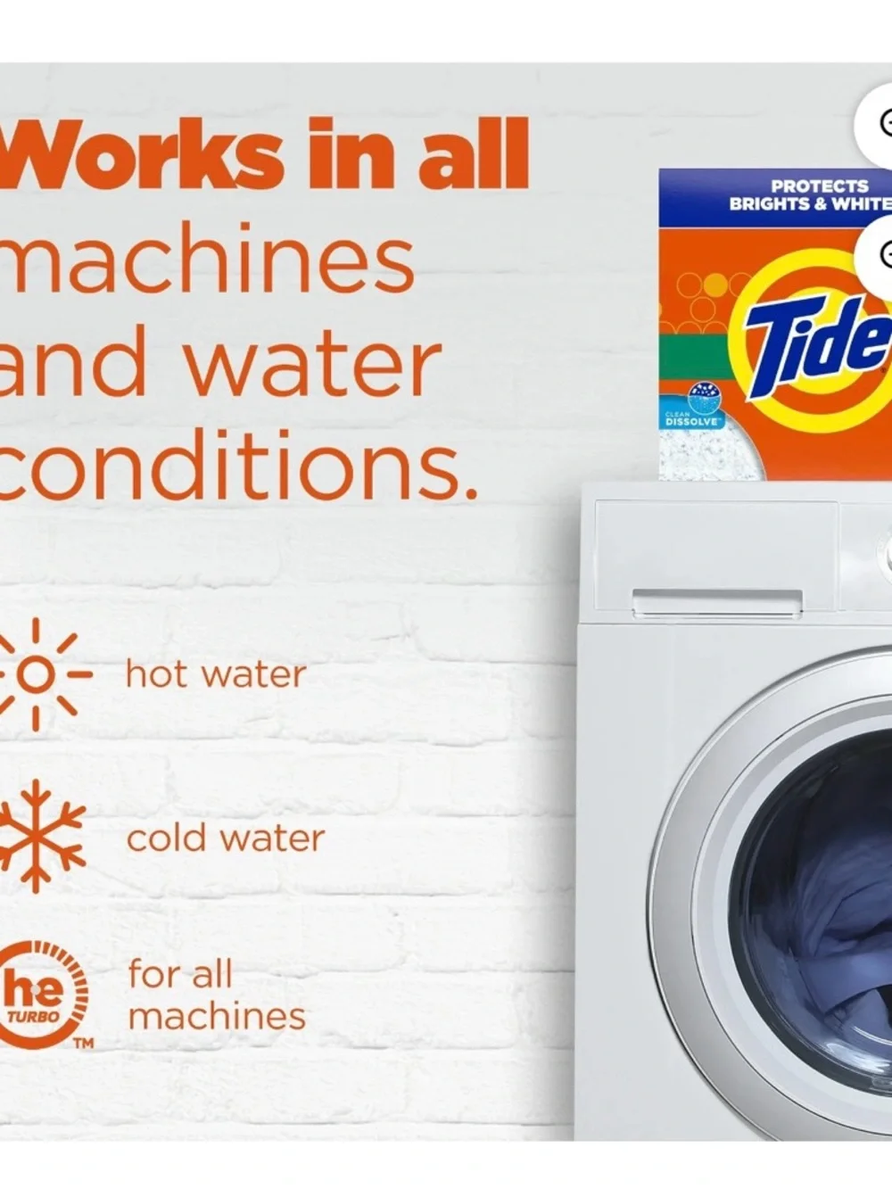 Tide Mountain Spring Laundry Detergent Powder - Orange - Picture 2 of 8